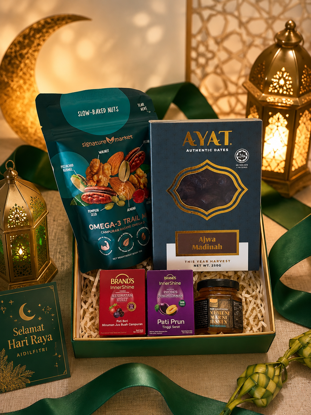 Ceria Berseri Raya gift box with containment