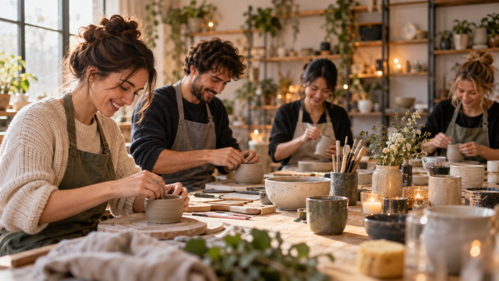 Creative workshop experience like pottery workshop