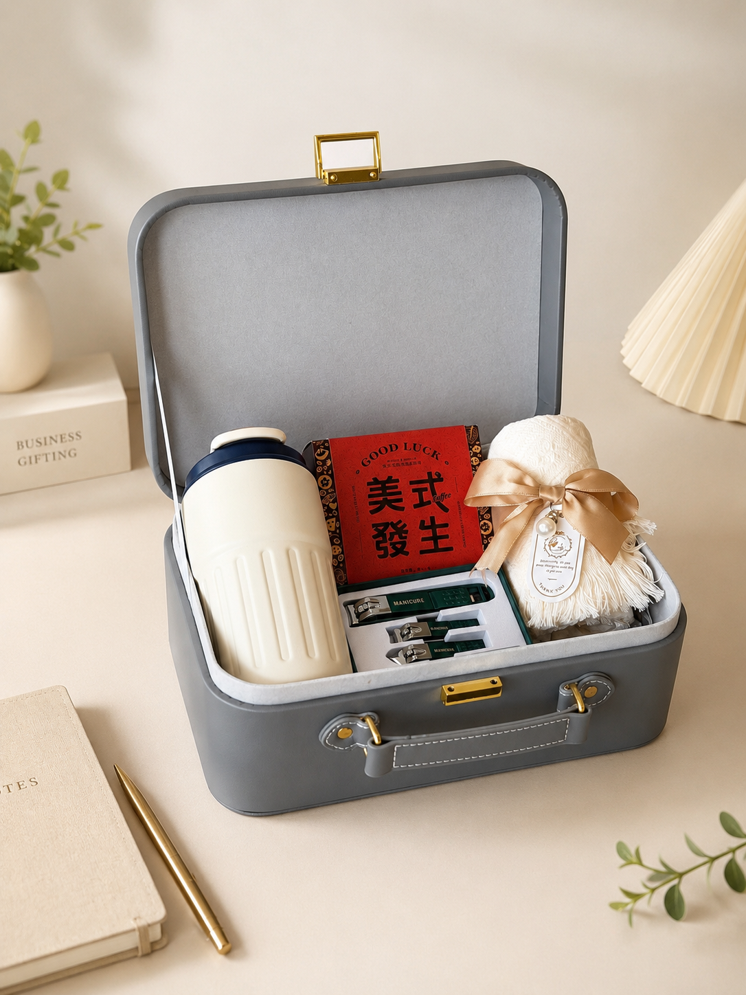 Morning Brief gift box with containment