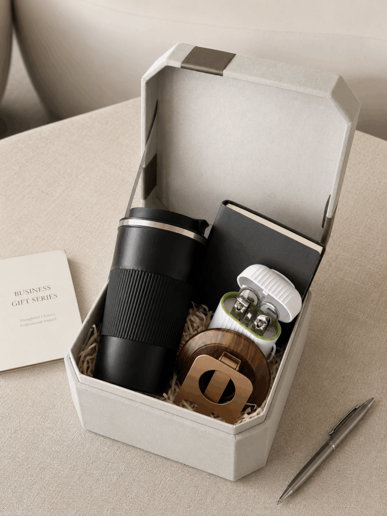 Noir Anchor gift box with containment
