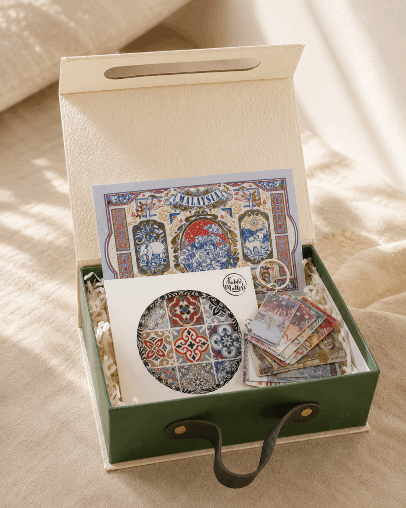 Peranakan gift box with containment