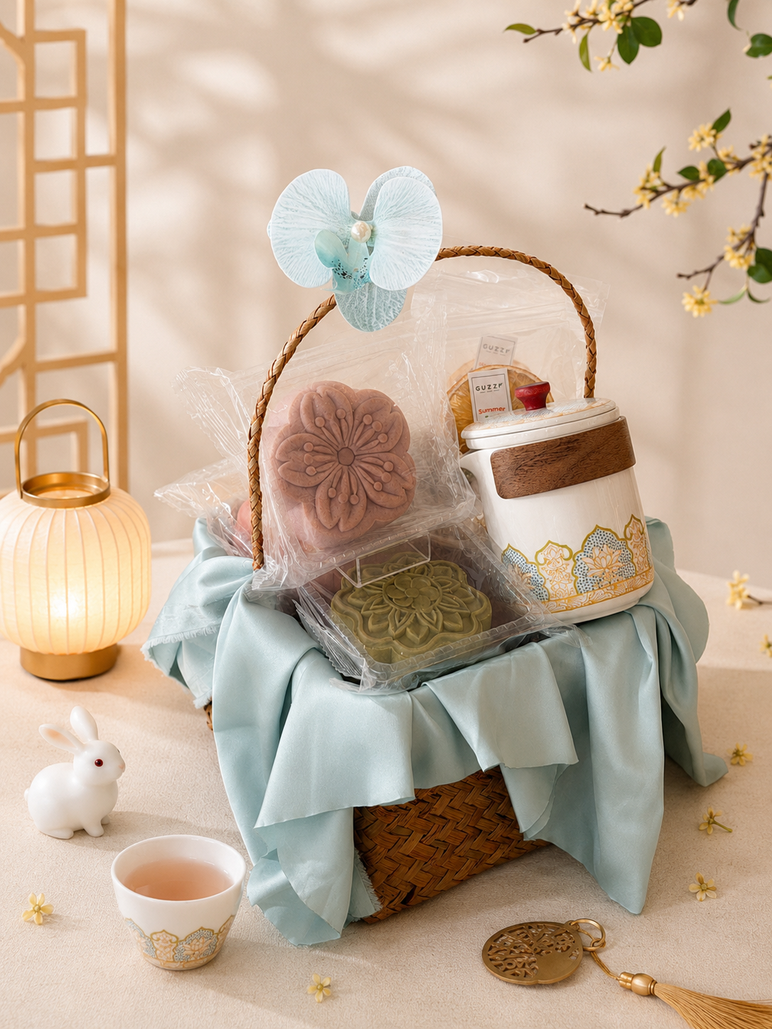 A Basket of Moonlight gift box with containment